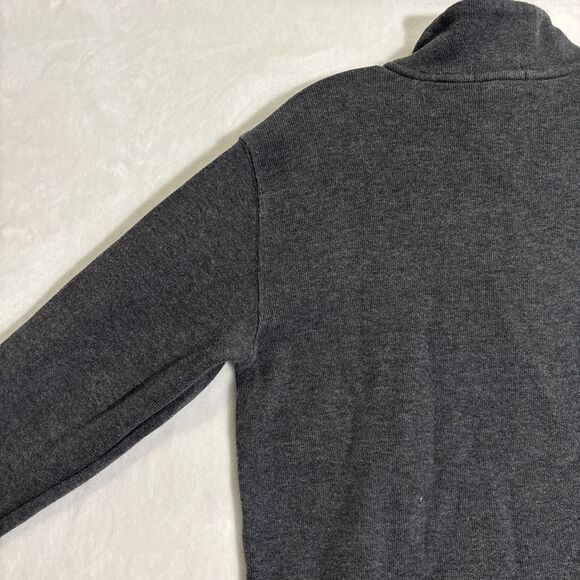Polo Ralph Lauren Boy's Large 14-16 Gray 1/4 Zip Pullover Sweater Pony Logo - Picture 9 of 14